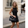image:imageJW PEI Womens Rhea Pebbled Double Buckle Shoulder BagNavy Blue