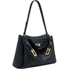 image:imageJW PEI Womens Rhea Pebbled Double Buckle Shoulder BagNavy Blue