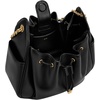 image:imageJW PEI Womens Rowan Ruched Drawstring Chain Bucket BagBlack