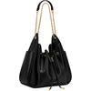 image:imageJW PEI Womens Rowan Ruched Drawstring Chain Bucket BagBlack