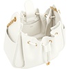 image:imageJW PEI Womens Rowan Ruched Drawstring Chain Bucket BagIvory