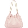 image:imageJW PEI Womens Rowan Ruched Drawstring Chain Bucket BagPink