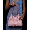 image:imageJW PEI Womens Rowan Ruched Drawstring Chain Bucket BagPink Croc