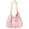 image:imageJW PEI Womens Rowan Ruched Drawstring Chain Bucket BagPink Croc