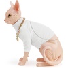 image:imageJW PEI Womens Sadie Gem Necklace Cat ClutchWhite