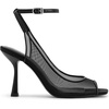 image:imageJW PEI Womens Serenity Open Toe Mesh Slingback SandalsBlack