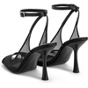 image:imageJW PEI Womens Serenity Open Toe Mesh Slingback SandalsBlack