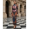 image:imageJW PEI Womens Sheer Butterfly and Beetle GownSinglelayered Mesh
