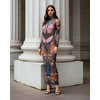 image:imageJW PEI Womens Sheer Butterfly and Beetle GownSinglelayered Mesh