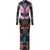 image:imageJW PEI Womens Sheer Butterfly and Beetle GownSinglelayered Mesh