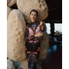 image:imageJW PEI Womens Sheer Butterfly and Beetle GownSinglelayered Mesh