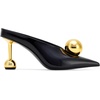 image:imageJW PEI Womens Sofia Angled Vamp Heel MulesBlack  Gold