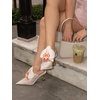 image:imageJW PEI Womens Sofia Orchid Sphere Heel MulesWhite