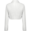 image:imageJW PEI Womens Sophie Cropped Leather JacketWhite  Red