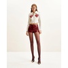 image:imageJW PEI Womens Sophie Cropped Leather JacketWhite  Red