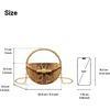 image:imageJW PEI Womens Sylvie Snake Print HalfMoon Top Handle BagYellowish Brown