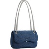 image:imageJW PEI Womens Tina Quilted Chain CrossbodyBlue Denim