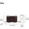 image:imageJW PEI Womens Tina Quilted Chain CrossbodyDeep Claret Brown