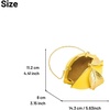 image:imageJW PEI Womens Tori Vegan Leather Metal Structure Clutch  Lemon Yellow