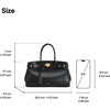 image:imageJW PEI Womens Ziva Metal Lock Decoration Tote BagBlack