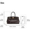 image:imageJW PEI Womens Ziva Metal Lock Decoration Tote BagDark Brown