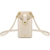 image:imageJW PEI Aylin Canvas amp Quinn Vegan Leather Cell Phone Crossbody BagBeige