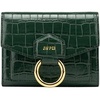 image:imageJW PEI Stella Wallet  Black Grained Vegan LeatherDark GreenA
