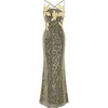 image:imageJW PEI Womens Araminta Sequined Gown with Floral DetailsGold