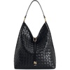 image:imageJW PEI Womens Aria Faux Suede Shoulder BagWoven Black
