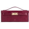 Burgundy Croc