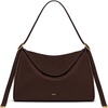 image:imageJW PEI Womens Elowen Faux Suede Flap Shoulder BagDark Brown