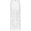 image:imageJW PEI Womens Embroidery High Rise Wide Leg Lace Denim Jeans with RhinestoneWhite