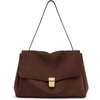 Dark Brown Faux Suede