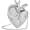 image:imageJW PEI Womens Maren Artificial Crystal Heart Shaped BagSilver