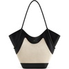 image:imageJW PEI Womens Maribel Woven Panel Tote BagBlack