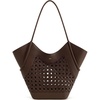 image:imageJW PEI Womens Maribel Woven Panel Tote BagDark Brown