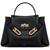 image:imageJW PEI Womens Rhea Small Pebbled Double Buckle Shoulder BagBlack