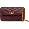 image:imageJW PEI Womens Riley Dachshund Quilted Flap Shoulder BagDeep Burgundy