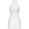 image:imageJW PEI Womens Satin Mini Dress with Tulle CrossWhite