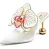 image:imageJW PEI Womens Sofia Orchid Sphere Heel MulesWhite