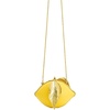 image:imageJW PEI Womens Tori Vegan Leather Metal Structure Clutch  Lemon Yellow