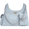 image:imageJW PEI Womens Vivian Quilted Chain Shoulder BagLight Blue