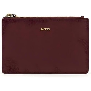image:imageJW PEI Quinn Zipped Card HolderBurgundy Grained Vegan Leather