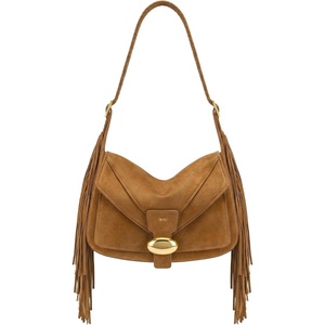 image:imageJW PEI Womens Avery Fringe Faux Suede Shoulder Bag