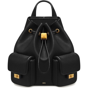 image:imageJW PEI Womens Avery Pebbled Drawstring Utility BackpackBlack Solid