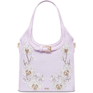 image:imageJW PEI Womens Brooke Mini Belted Embellished Top Handle BagLavender