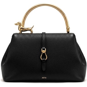 image:imageJW PEI Womens Bruna Dachshund Metal Handle Top Handle BagBlack