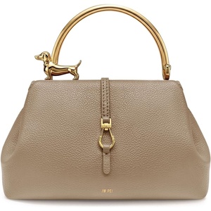 image:imageJW PEI Womens Bruna Dachshund Metal Handle Top Handle BagLight Brown