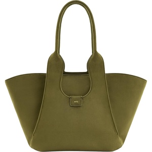 image:imageJW PEI Womens Cara Faux Suede Tote BagDark Olive