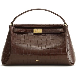 image:imageJW PEI Womens Carmen Top Handle BagDark Brown Croc